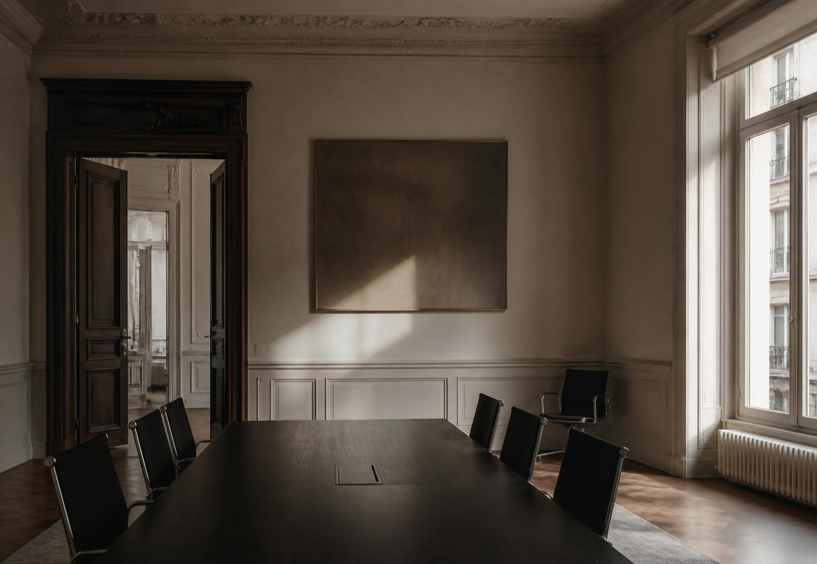 Boardroom in a historic European building